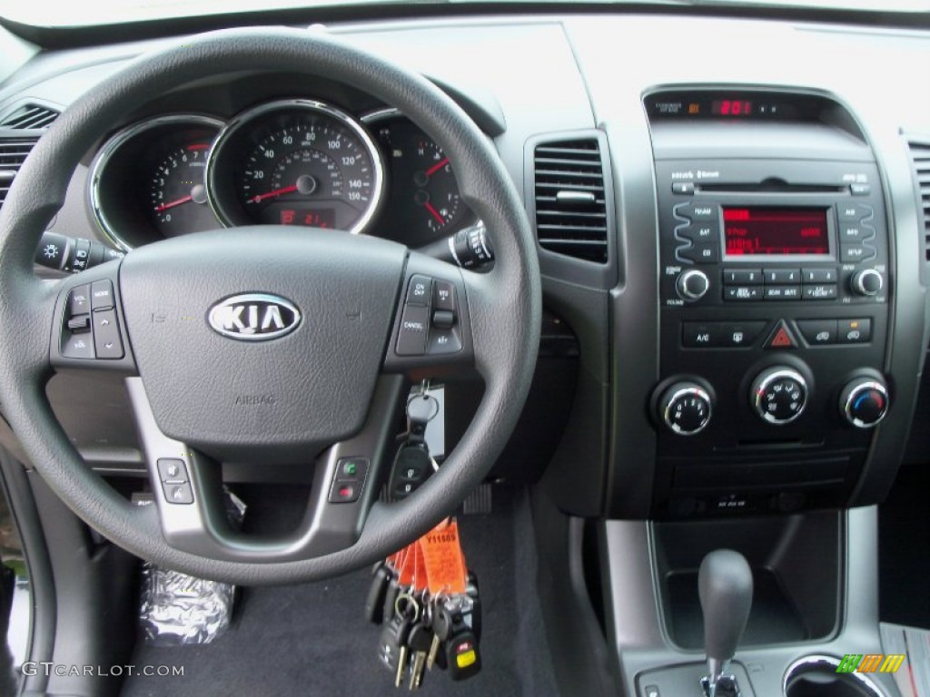 2012 Sorento LX - Ebony Black / Black photo #7