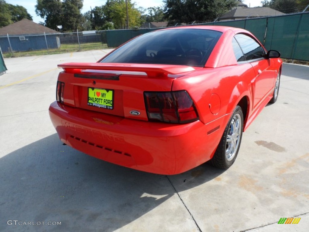 2001 Mustang V6 Coupe - Performance Red / Medium Parchment photo #3