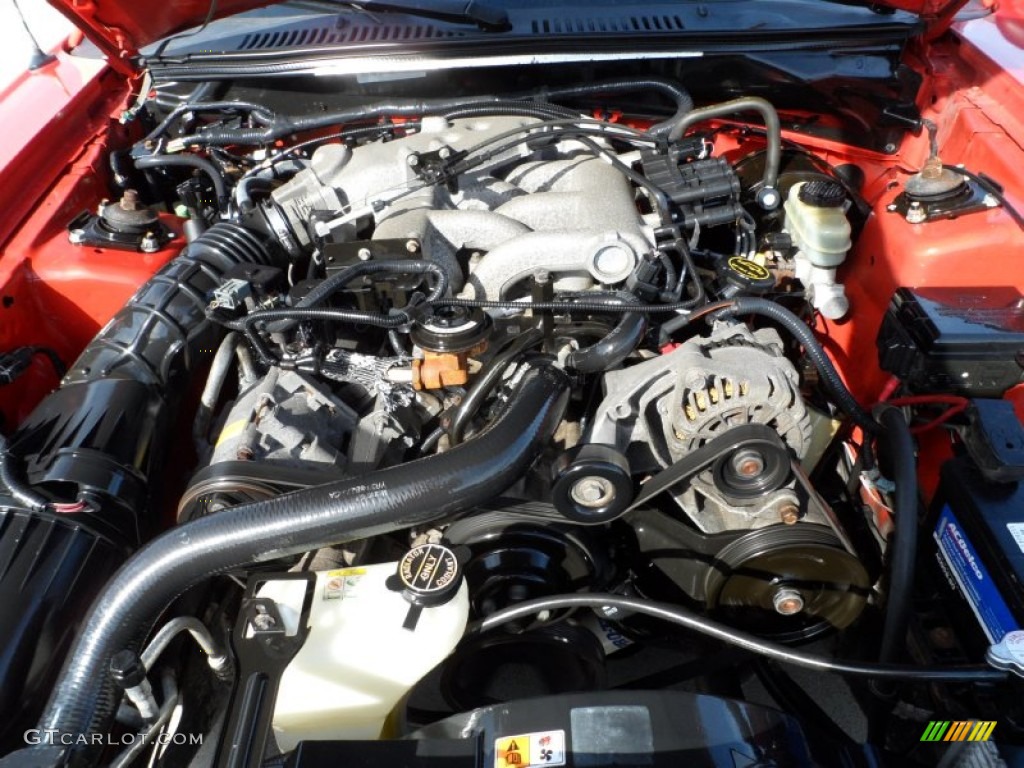 2001 Mustang V6 Coupe - Performance Red / Medium Parchment photo #20