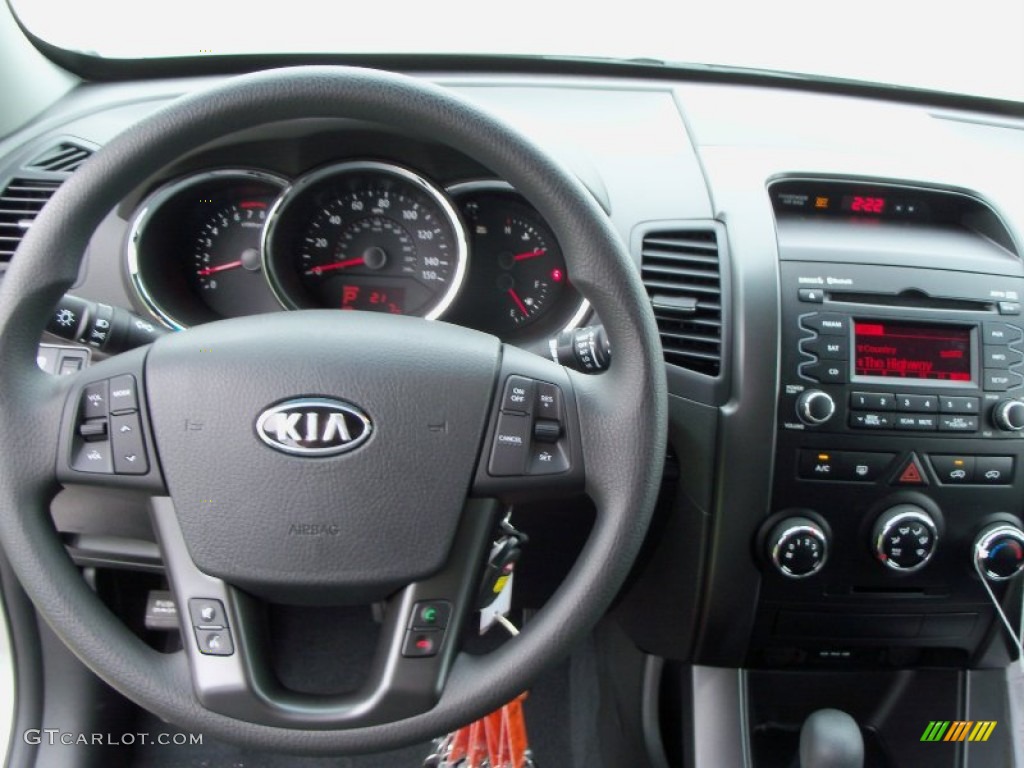 2012 Kia Sorento LX Black Dashboard Photo #55182363
