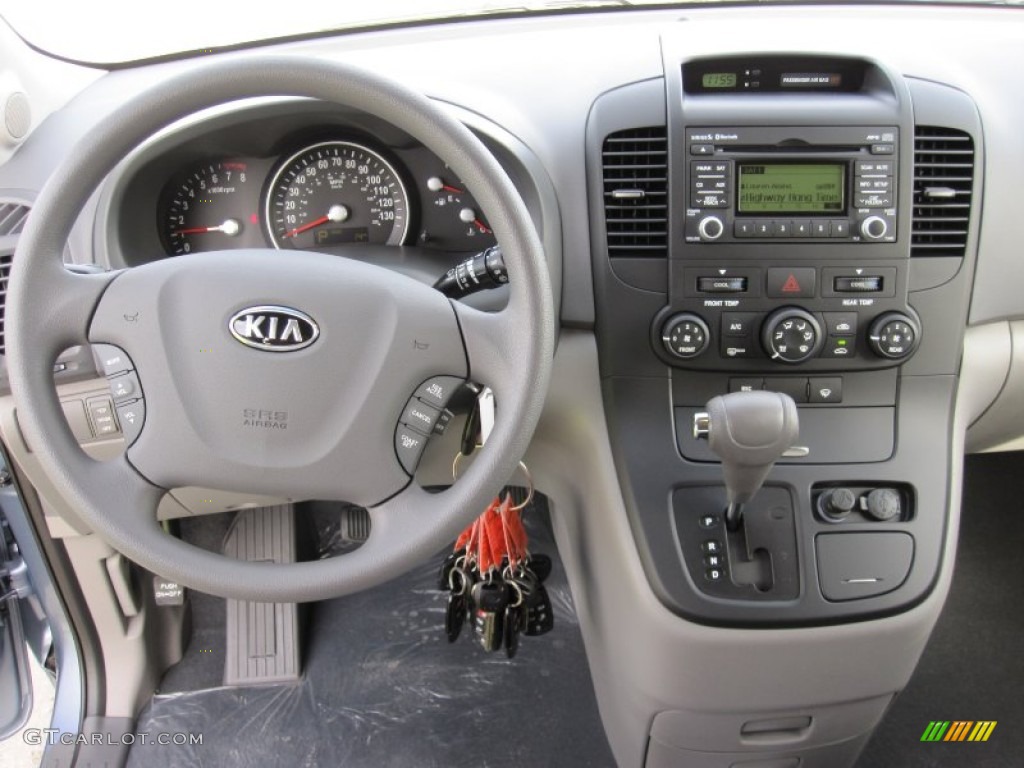 2012 Kia Sedona LX Gray Dashboard Photo #55182405