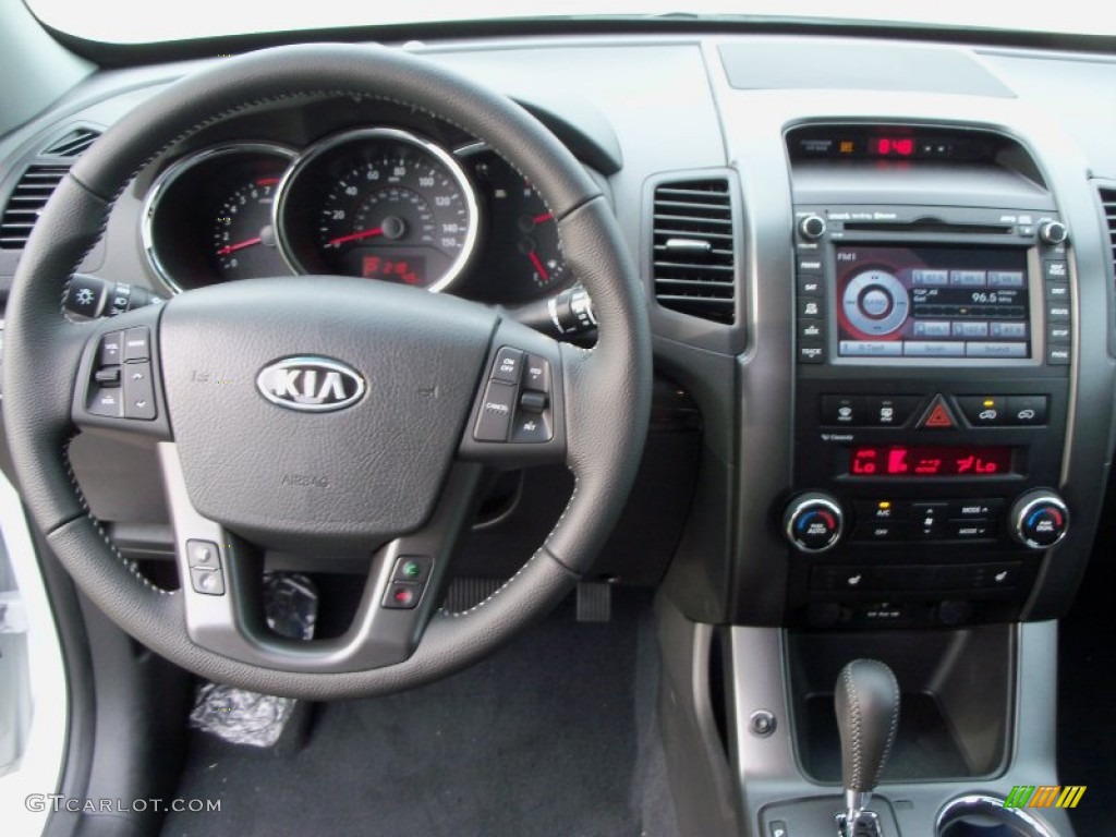 2012 Kia Sorento EX Black Dashboard Photo #55182831