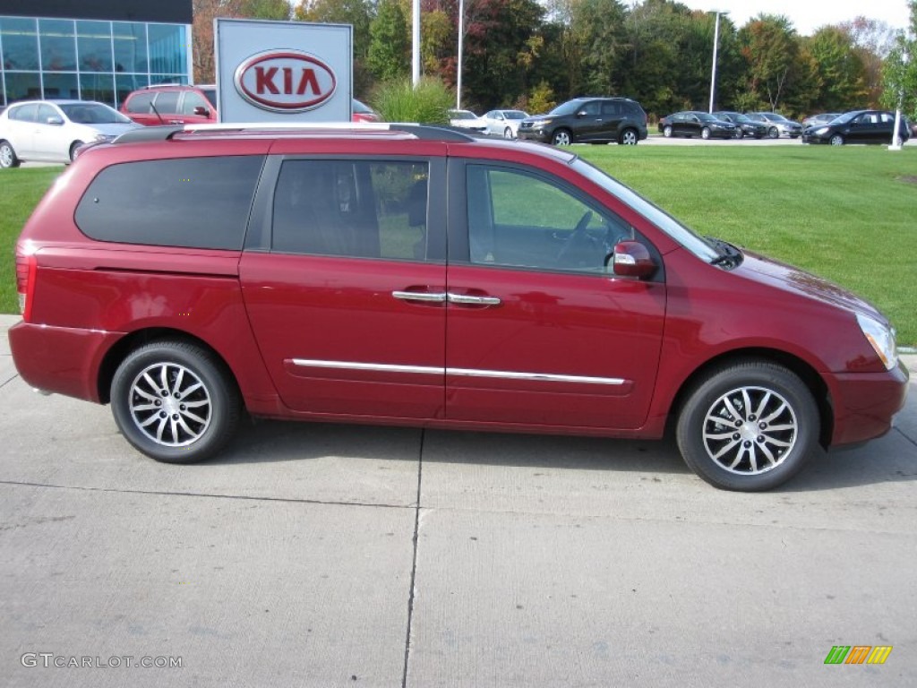 Claret Red 2012 Kia Sedona EX Exterior Photo #55182852