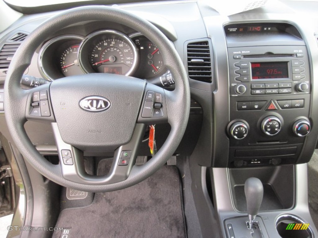 2012 Kia Sorento LX Black Dashboard Photo #55183131