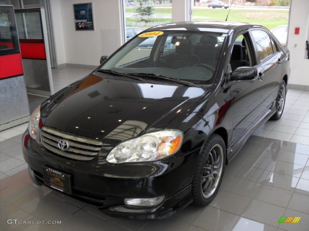 2004 Corolla S - Black / Black photo #1