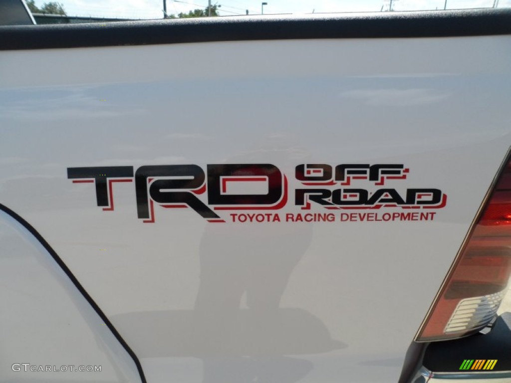 2012 Tacoma V6 TRD Prerunner Double Cab - Super White / Graphite photo #15