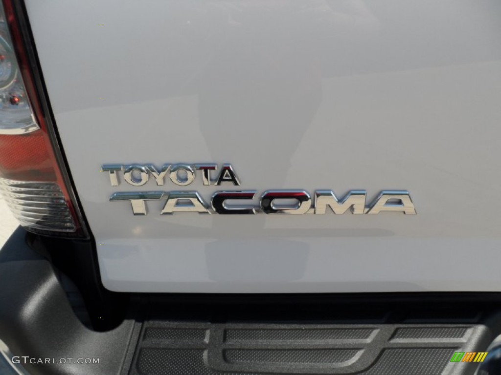 2012 Tacoma V6 TRD Prerunner Double Cab - Super White / Graphite photo #16