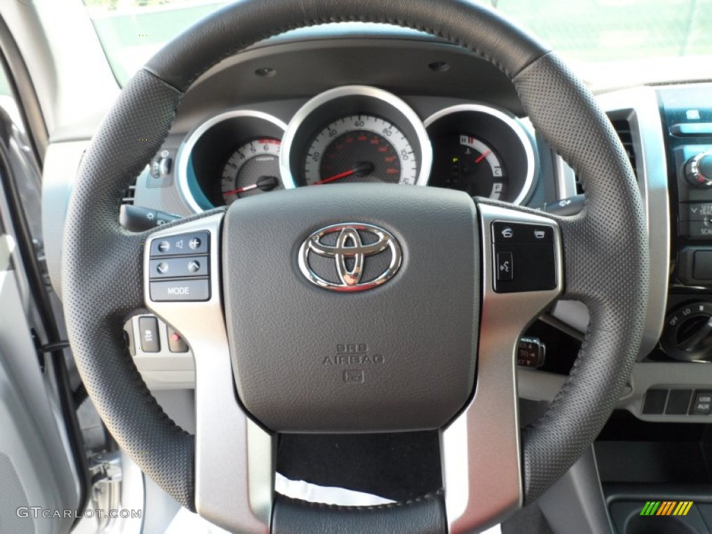 2012 Toyota Tacoma V6 SR5 Prerunner Double Cab Graphite Steering Wheel Photo #55184046