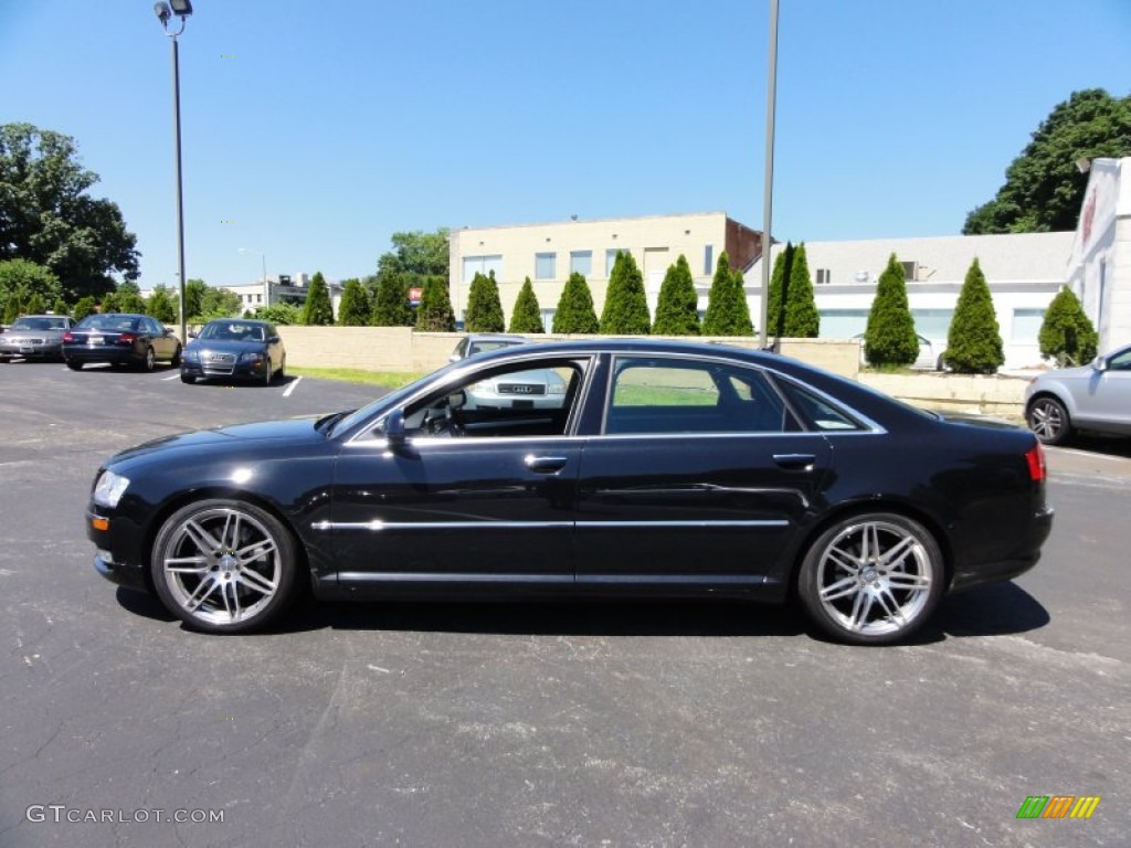 Phantom Black Pearl Effect 2010 Audi A8 L 4.2 quattro Exterior Photo #55184520