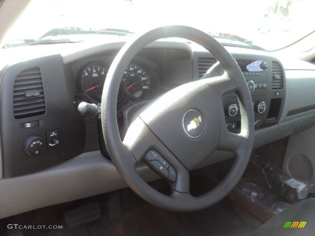 2012 Silverado 1500 Work Truck Regular Cab - Blue Granite Metallic / Dark Titanium photo #9