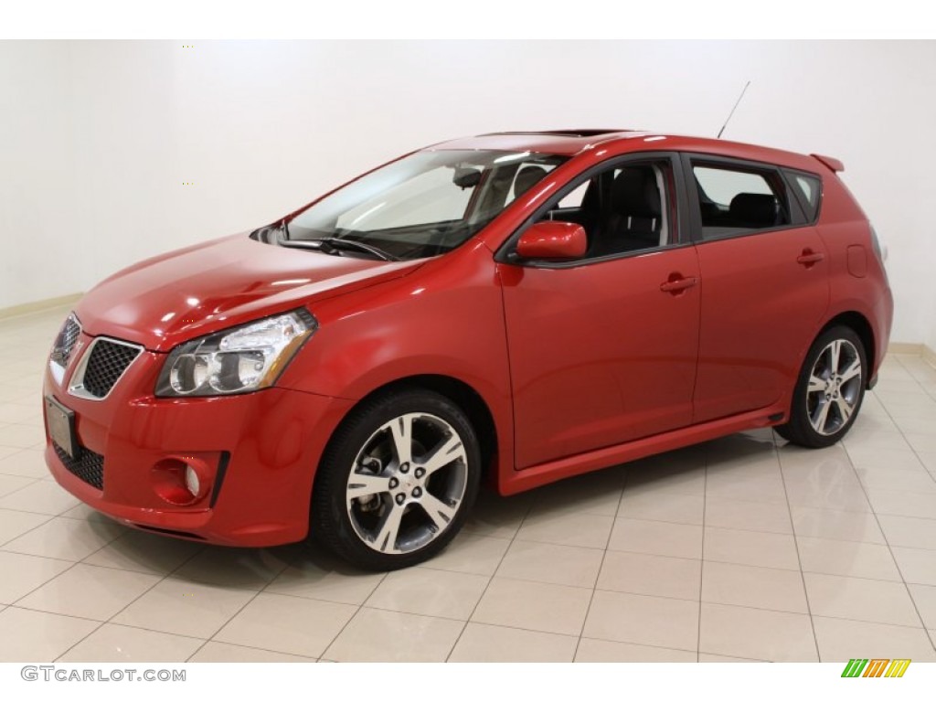 Red Hot Metallic 2009 Pontiac Vibe GT Exterior Photo #55185582