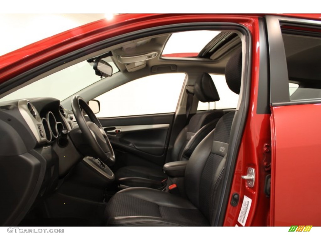Ebony Interior 2009 Pontiac Vibe GT Photo #55185600