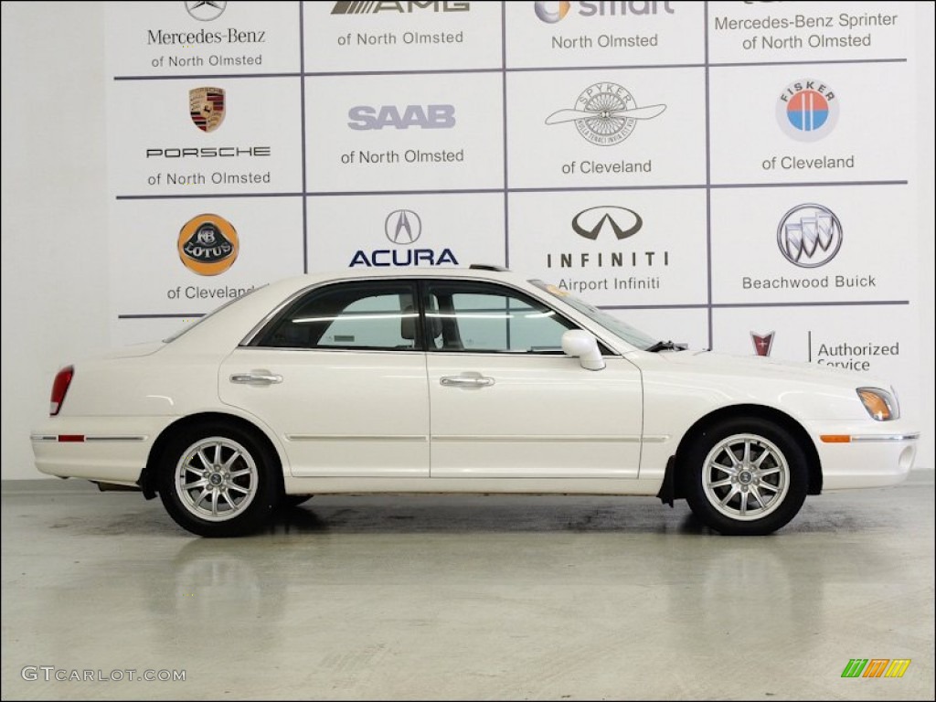 2002 XG350 Sedan - Ivory White Pearl / Beige photo #2