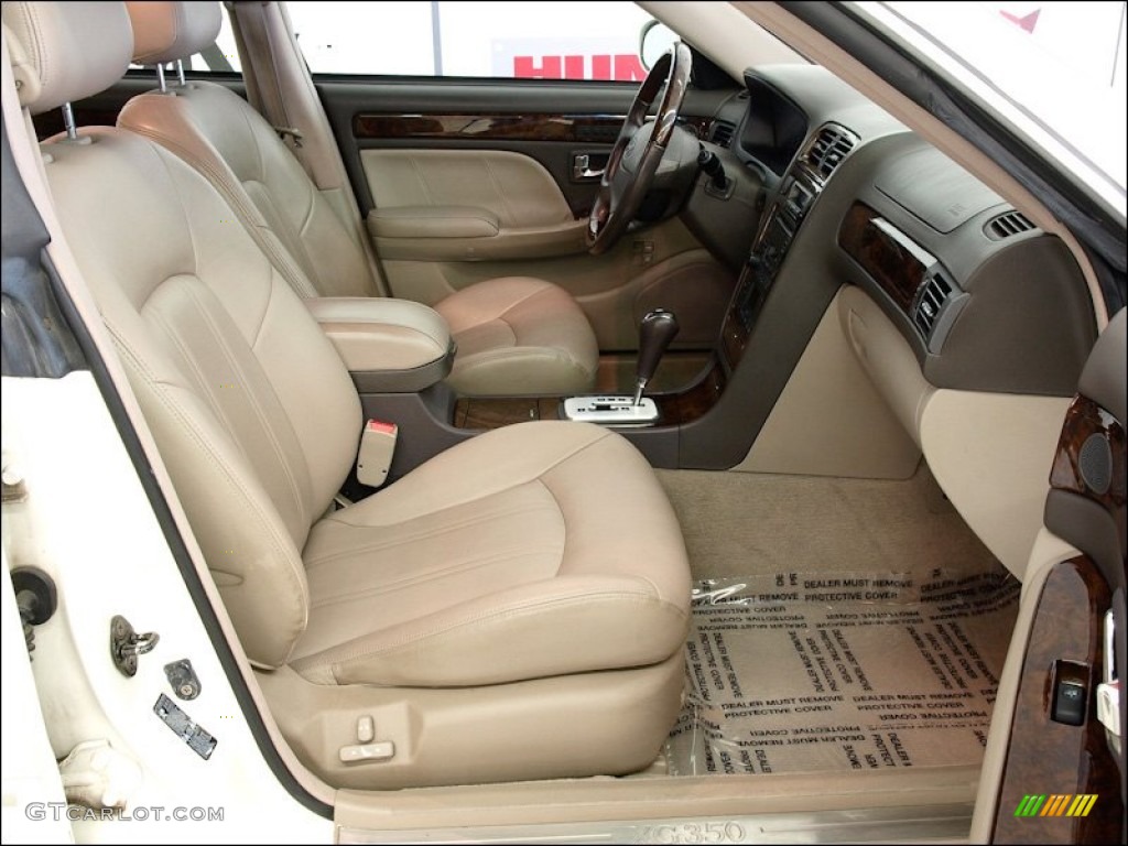 2002 XG350 Sedan - Ivory White Pearl / Beige photo #16