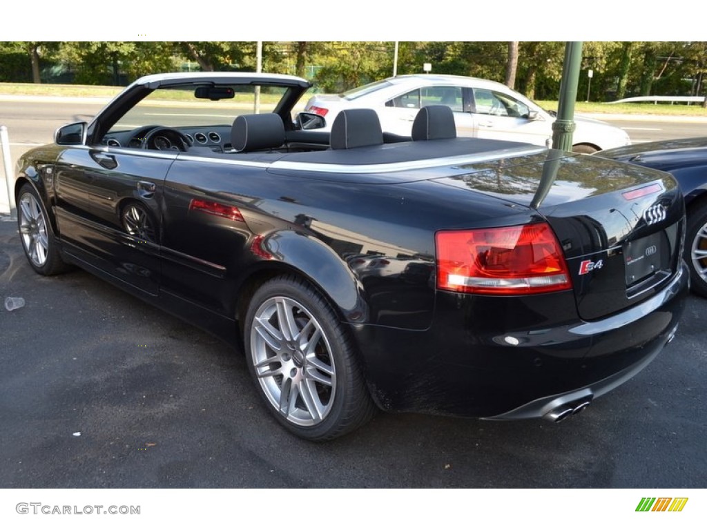 Brilliant Black 2009 Audi S4 4.2 quattro Cabriolet Exterior Photo #55187718