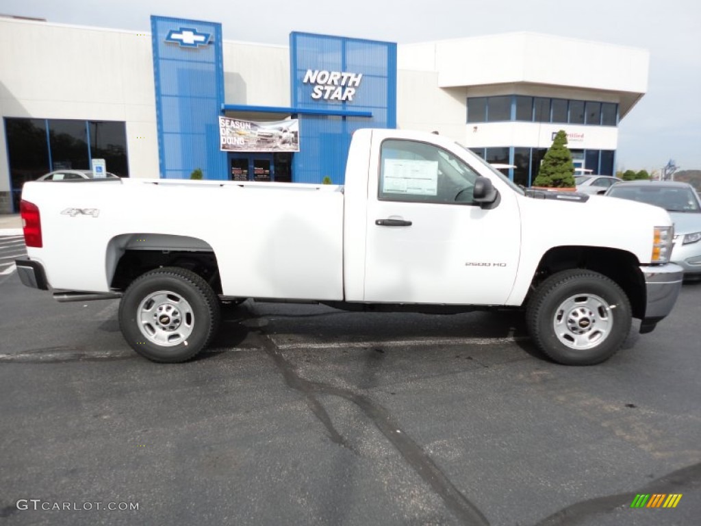 2012 Silverado 2500HD Work Truck Regular Cab 4x4 - Summit White / Dark Titanium photo #8