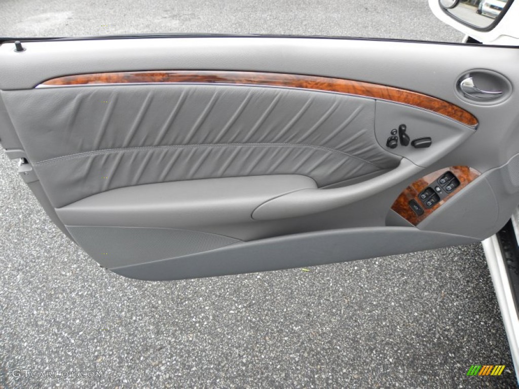 2009 Mercedes-Benz CLK 350 Cabriolet Ash Door Panel Photo #55189599