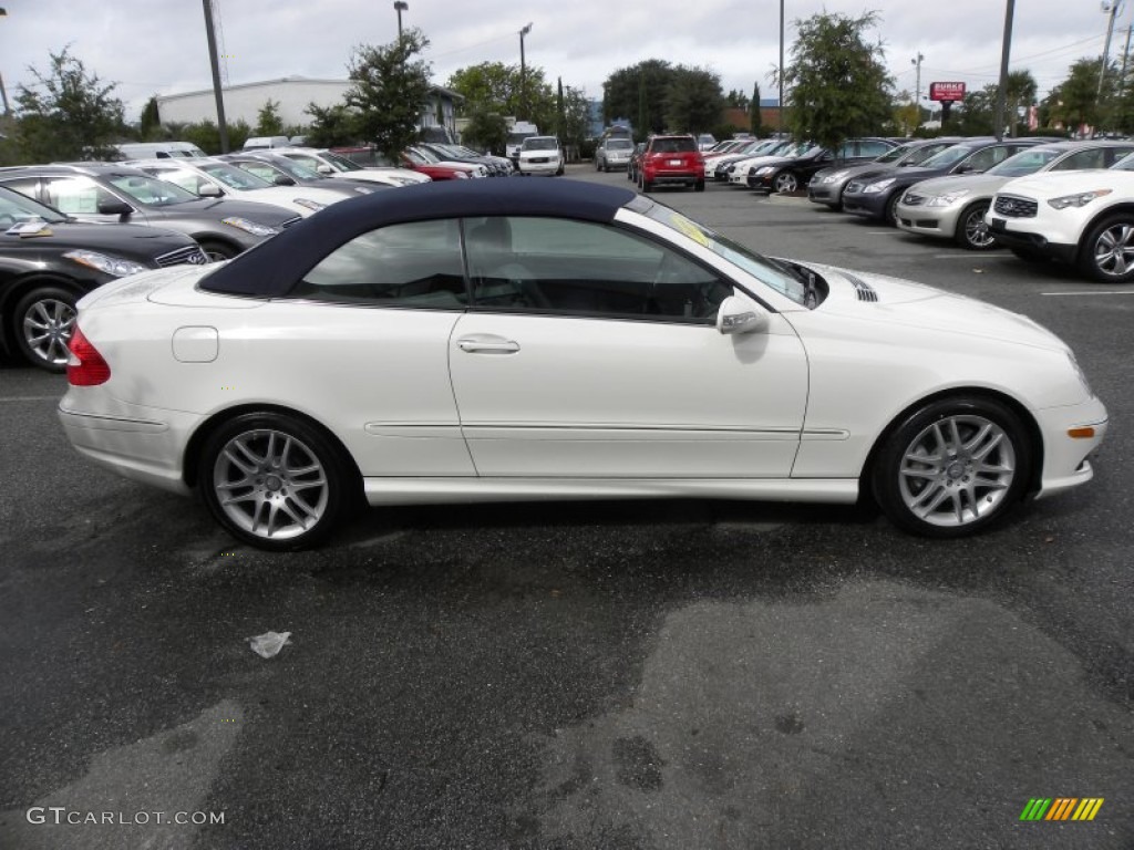 Arctic White 2009 Mercedes-Benz CLK 350 Cabriolet Exterior Photo #55189638