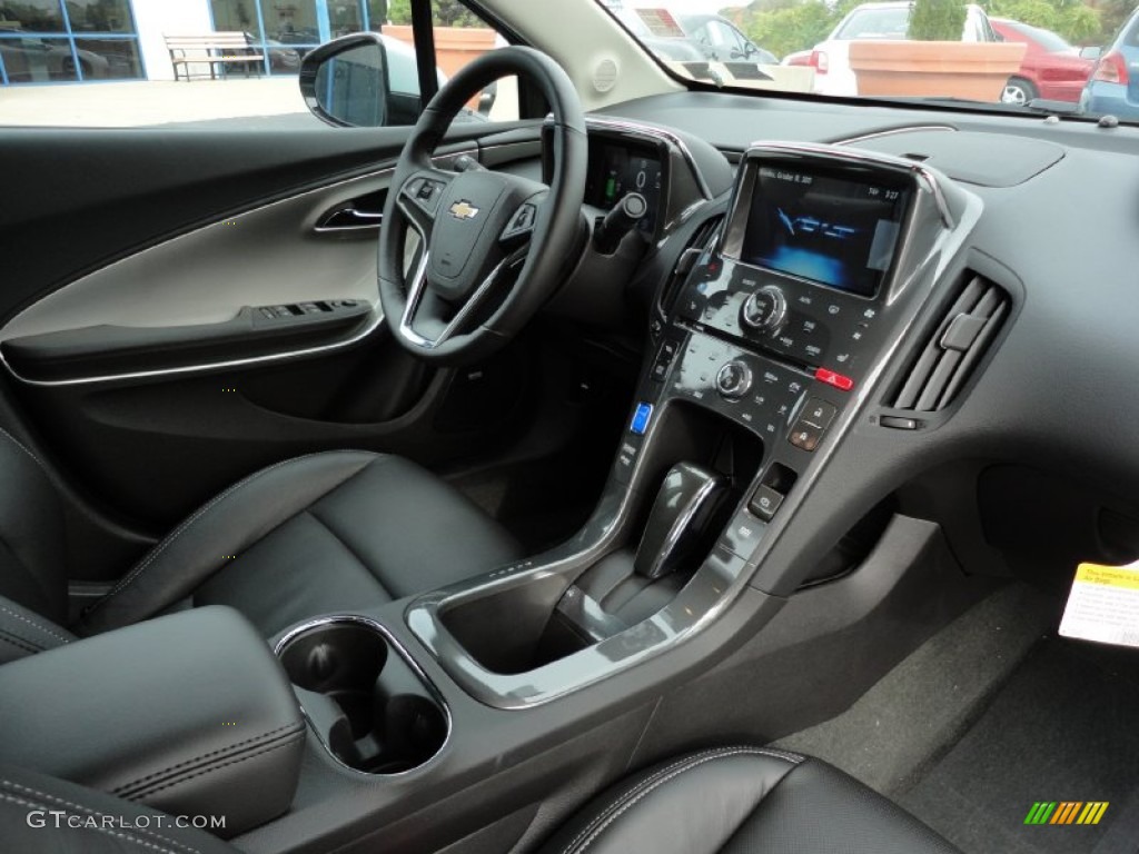 2012 Chevrolet Volt Hatchback Jet Black/Dark Accents Dashboard Photo #55189665