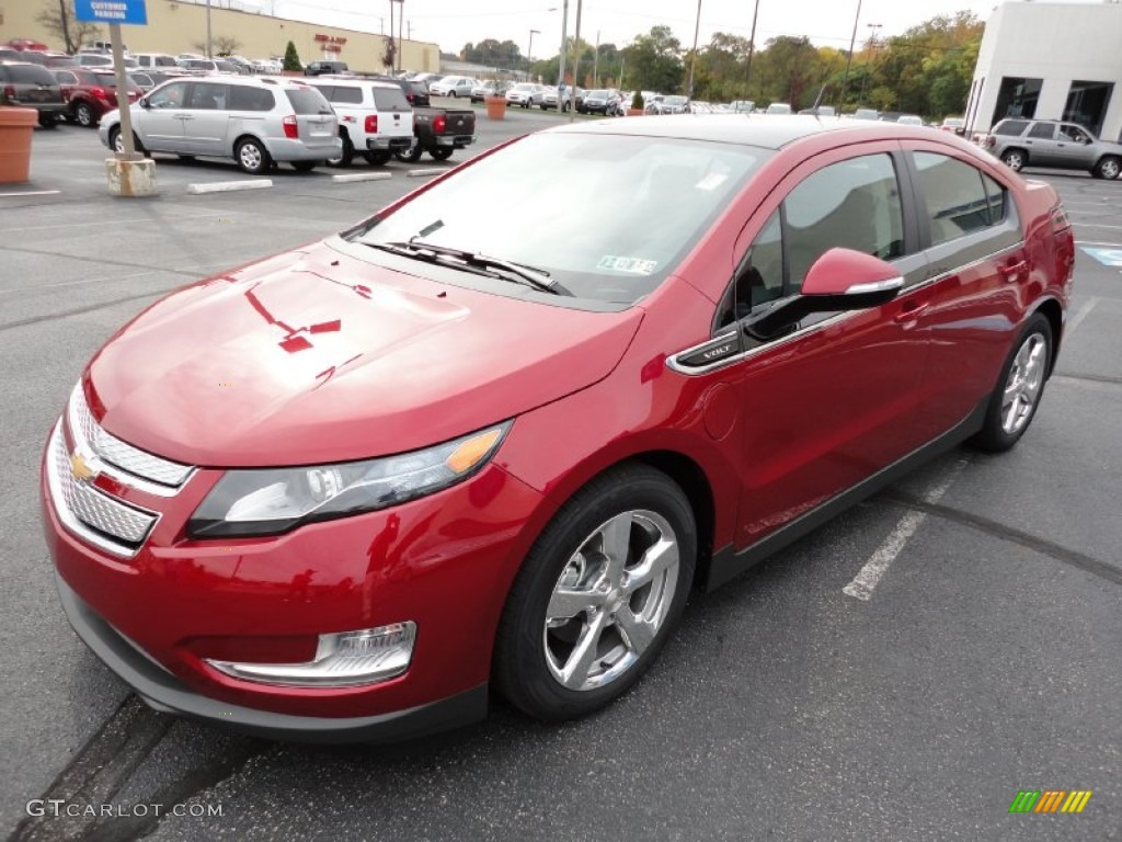 Crystal Red Tintcoat 2012 Chevrolet Volt Hatchback Exterior Photo #55189716