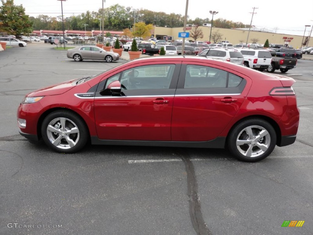 Crystal Red Tintcoat 2012 Chevrolet Volt Hatchback Exterior Photo #55189725