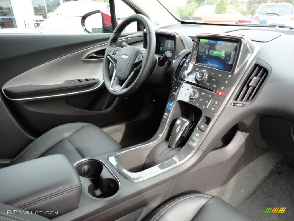 2012 Chevrolet Volt Hatchback Jet Black/Dark Accents Dashboard Photo #55189851