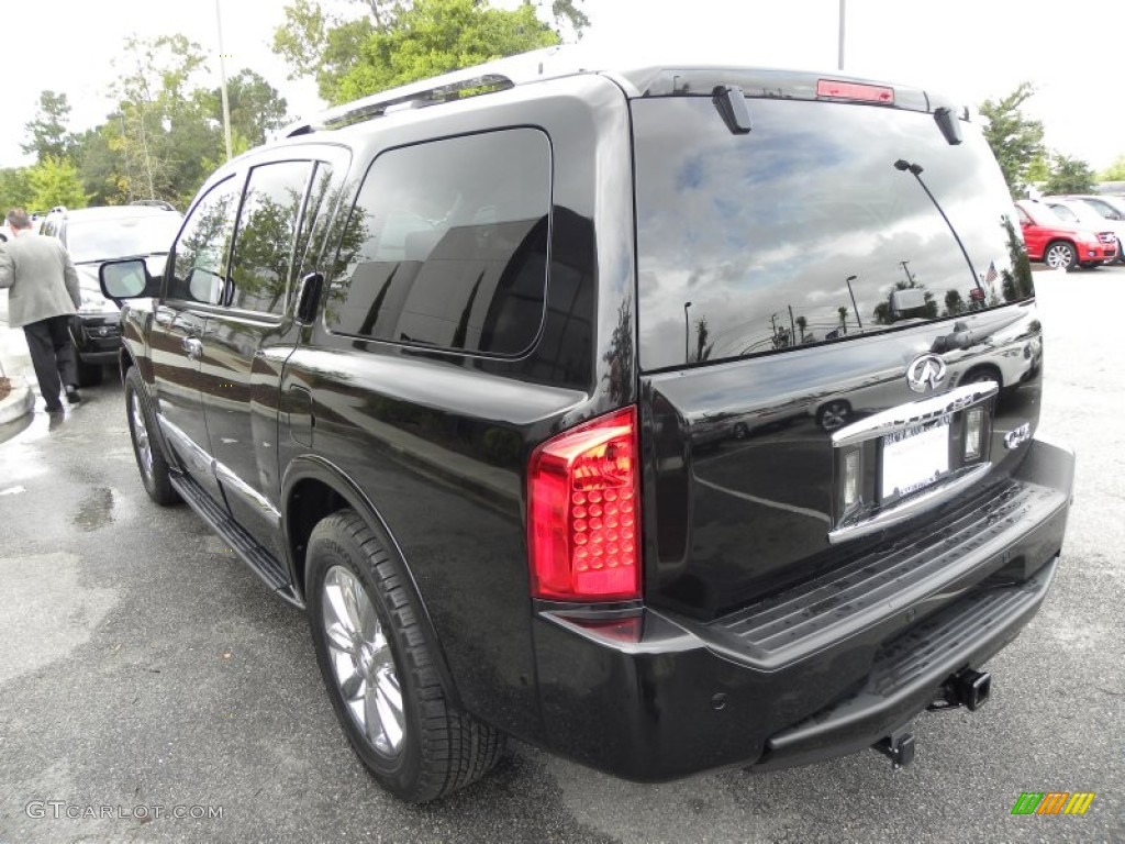 2010 QX 56 - Liquid Onyx Black / Wheat photo #19