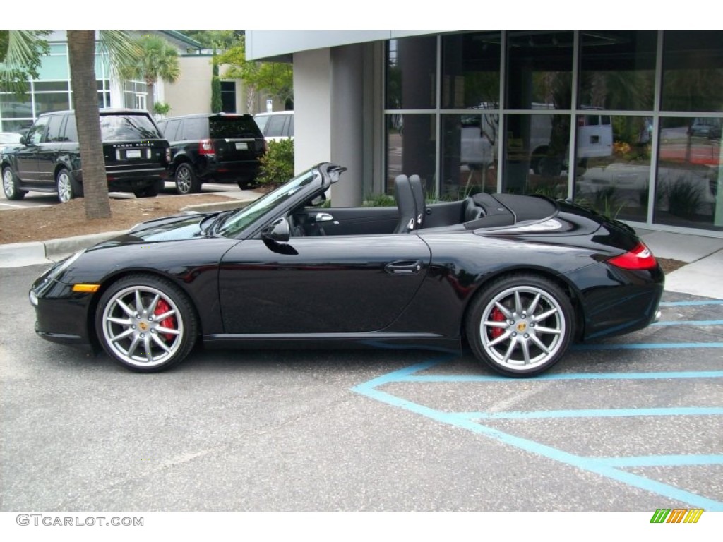 2012 911 Carrera S Cabriolet - Black / Black photo #3