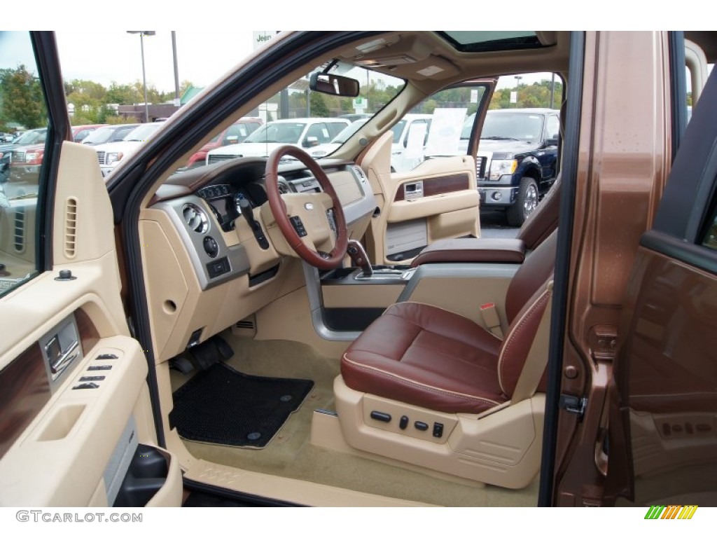 Chaparral Leather Interior 2011 Ford F150 King Ranch SuperCrew 4x4 Photo #55193364