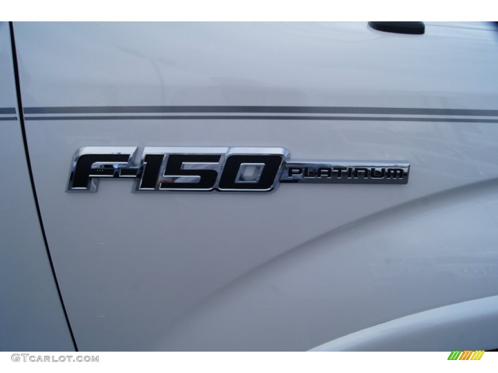 2011 F150 Platinum SuperCrew 4x4 - White Platinum Metallic Tri-Coat / Steel Gray/Black photo #18