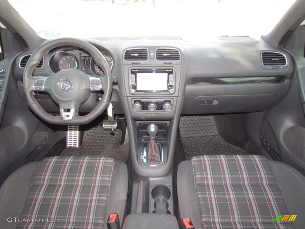 2010 Volkswagen GTI 4 Door Interlagos Plaid Cloth Dashboard Photo #55194448