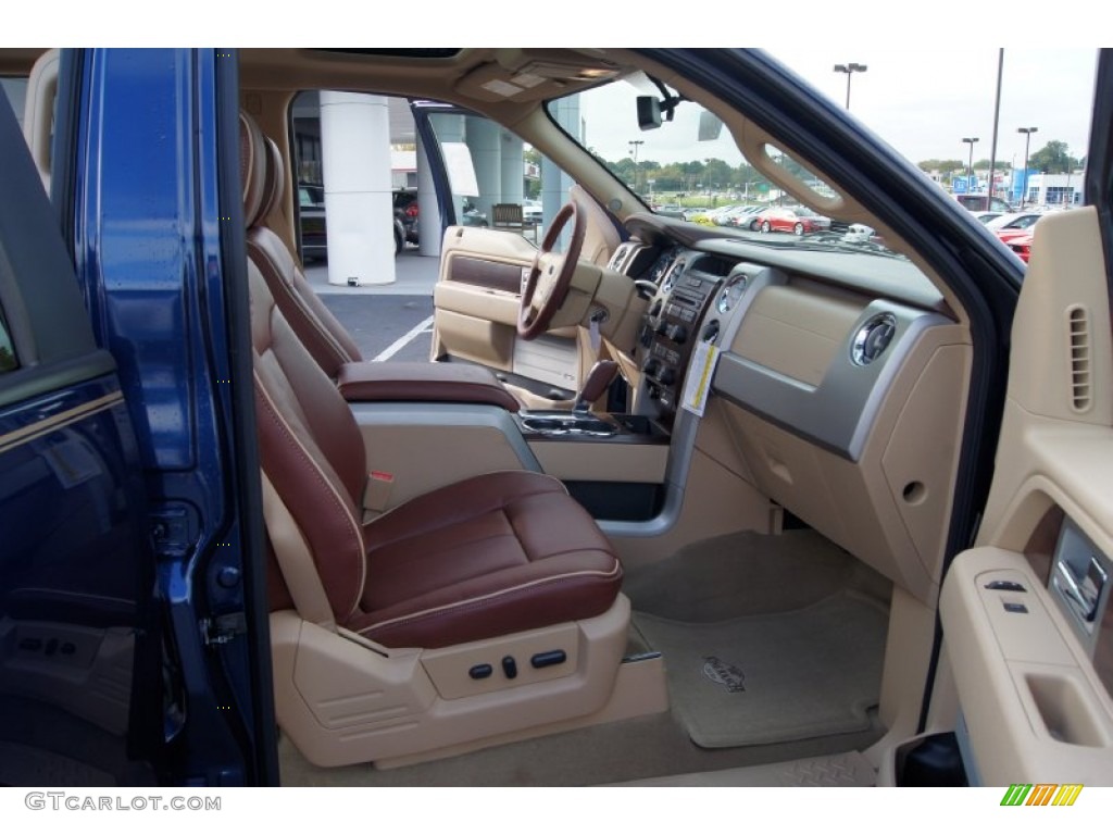 2011 F150 King Ranch SuperCrew 4x4 - Dark Blue Pearl Metallic / Chaparral Leather photo #13