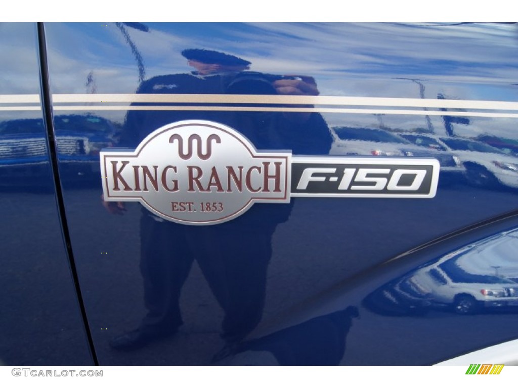 2011 F150 King Ranch SuperCrew 4x4 - Dark Blue Pearl Metallic / Chaparral Leather photo #19