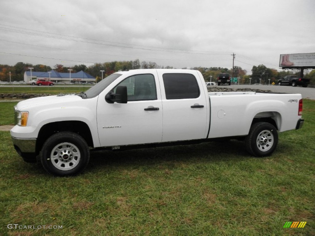 Summit White 2012 GMC Sierra 2500HD Crew Cab 4x4 Exterior Photo #55195884