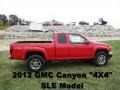 Fire Red 2012 GMC Canyon SLE Extended Cab 4x4