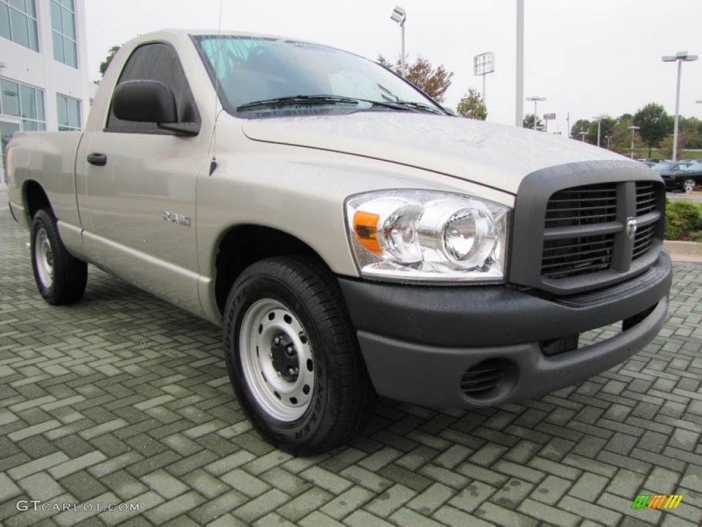 2008 Ram 1500 ST Regular Cab - Bright Silver Metallic / Medium Slate Gray photo #7