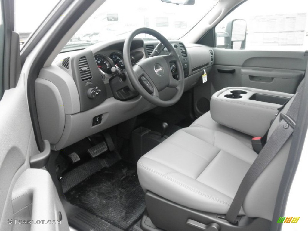Dark Titanium Interior 2012 GMC Sierra 3500HD Regular Cab 4x4 Dually Chassis Photo #55196469