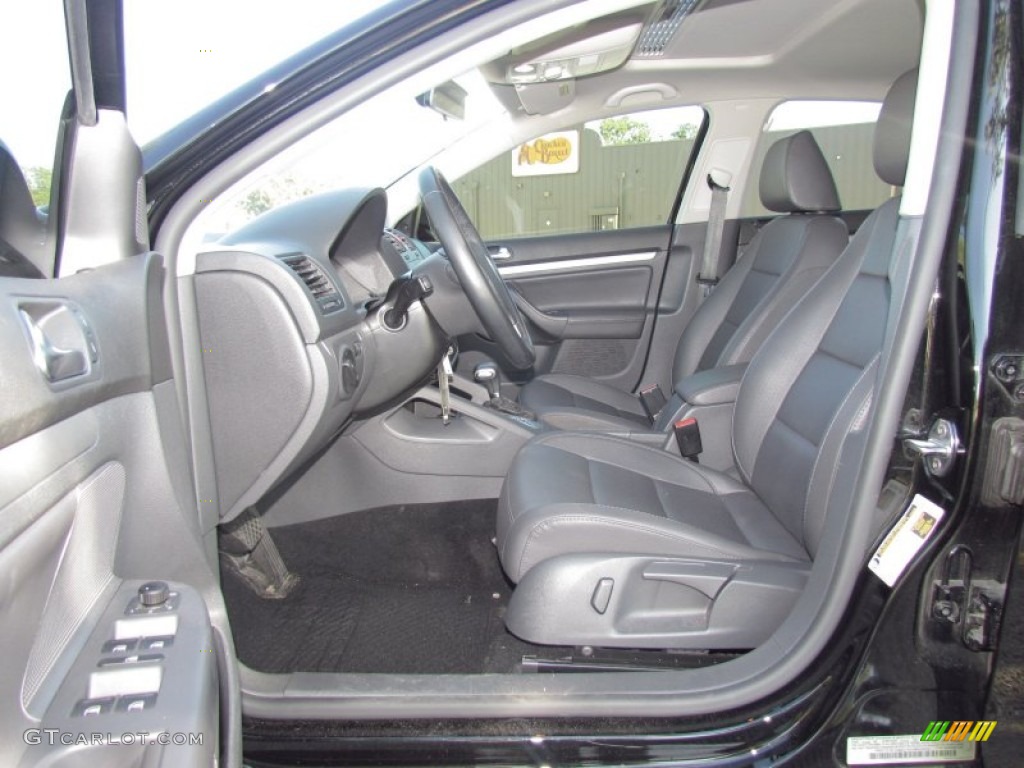 Anthracite Interior 2009 Volkswagen Jetta Wolfsburg Edition Sedan Photo #55196997