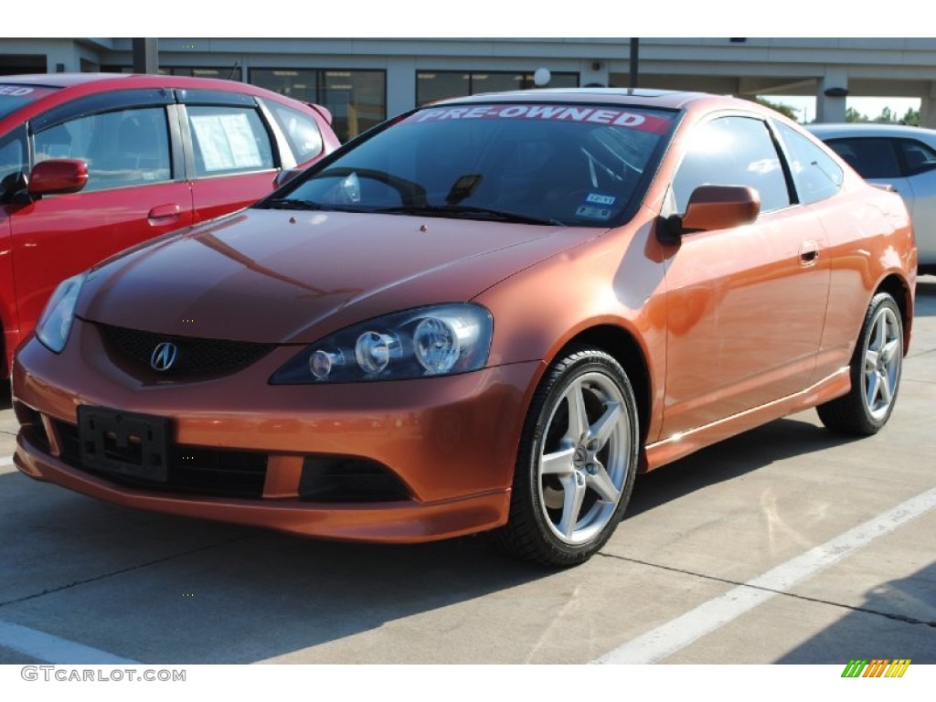 Blaze Orange Metallic Acura RSX