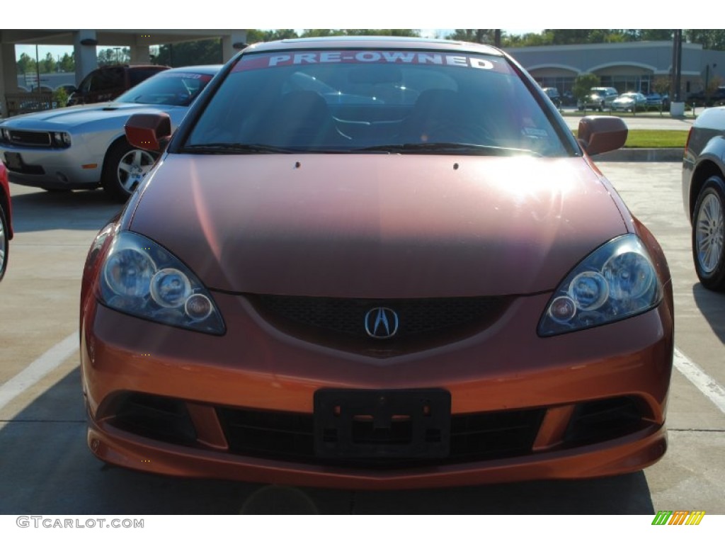 2006 RSX Type S Sports Coupe - Blaze Orange Metallic / Ebony photo #2