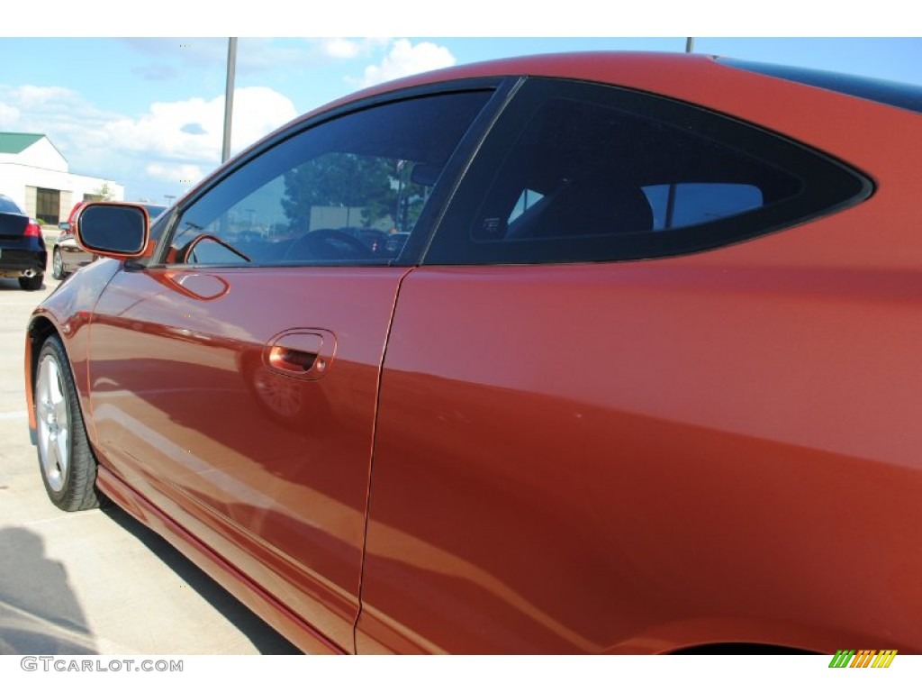 2006 RSX Type S Sports Coupe - Blaze Orange Metallic / Ebony photo #8