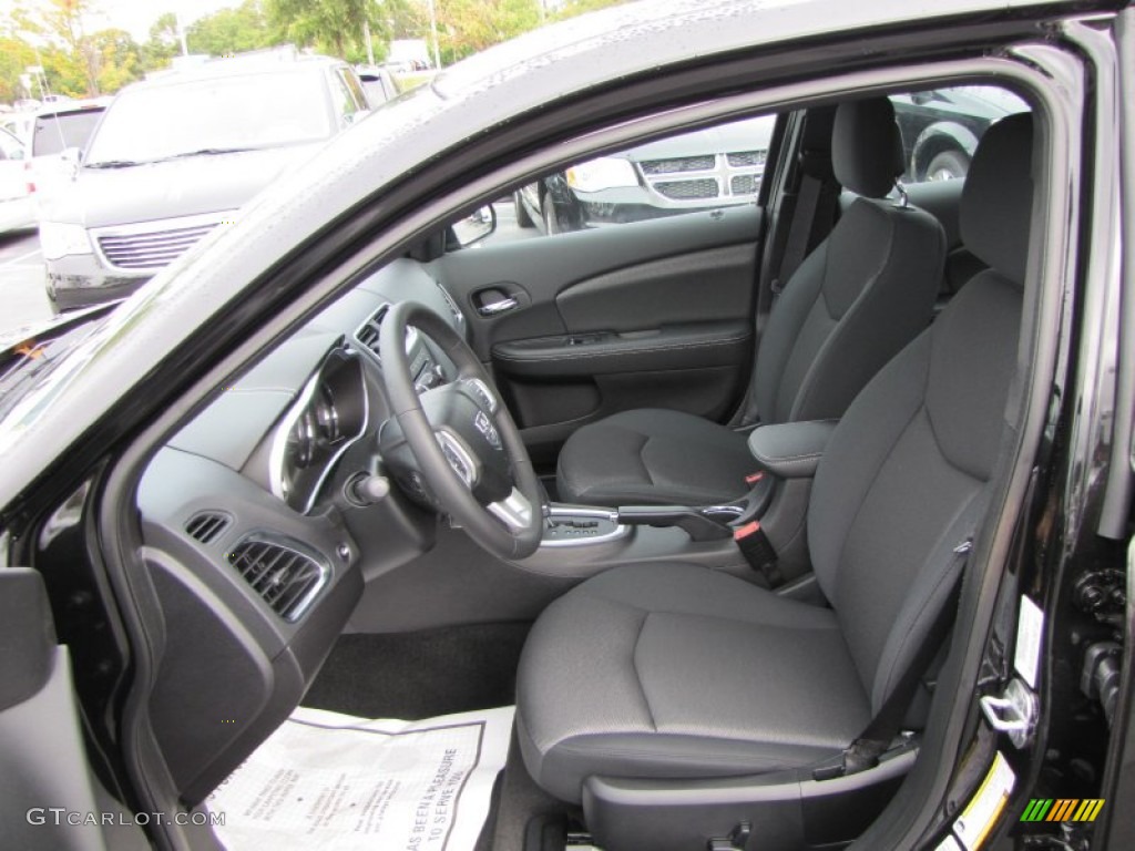 Black Interior 2012 Dodge Avenger SXT Photo #55199367