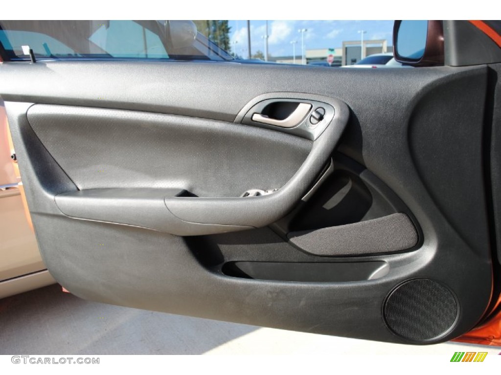 2006 Acura RSX Type S Sports Coupe Ebony Door Panel Photo #55199424