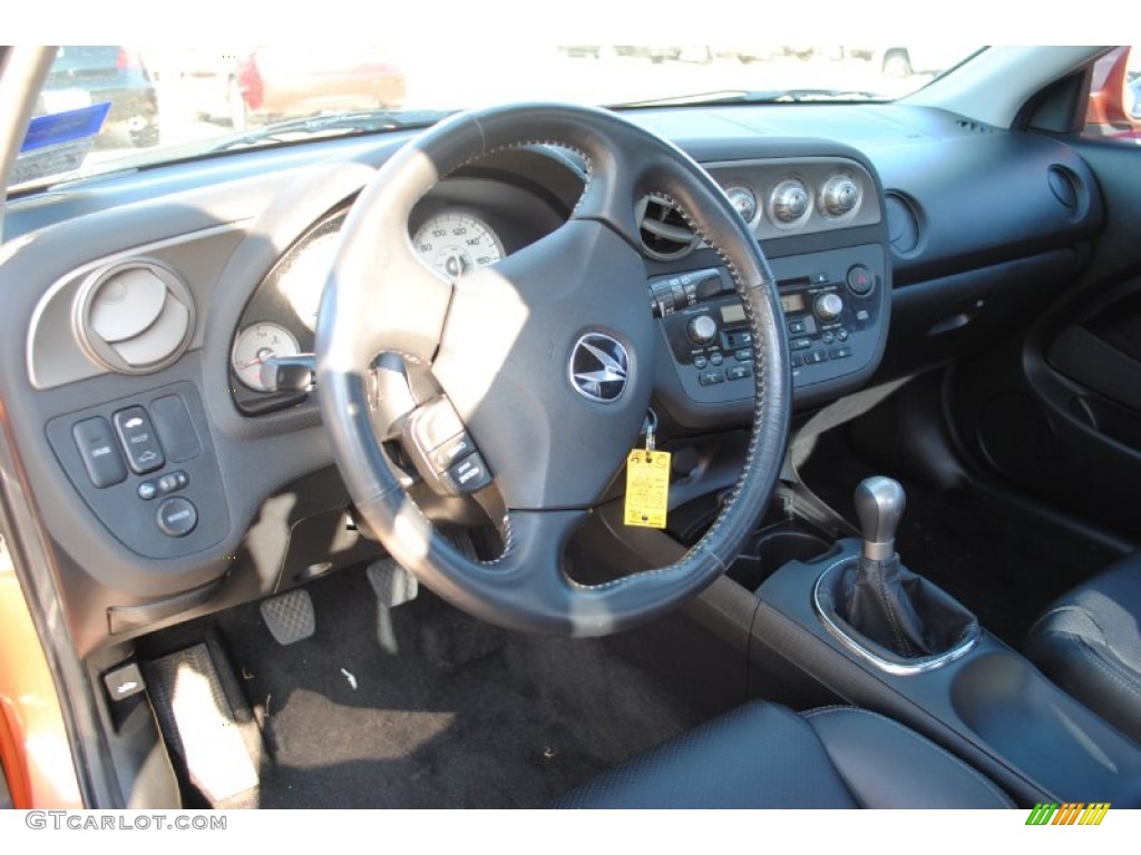 2006 Acura RSX Type S Sports Coupe Ebony Dashboard Photo #55199442