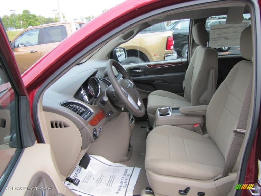 Dark Frost Beige/Medium Frost Beige Interior 2012 Chrysler Town & Country Touring Photo #55199574