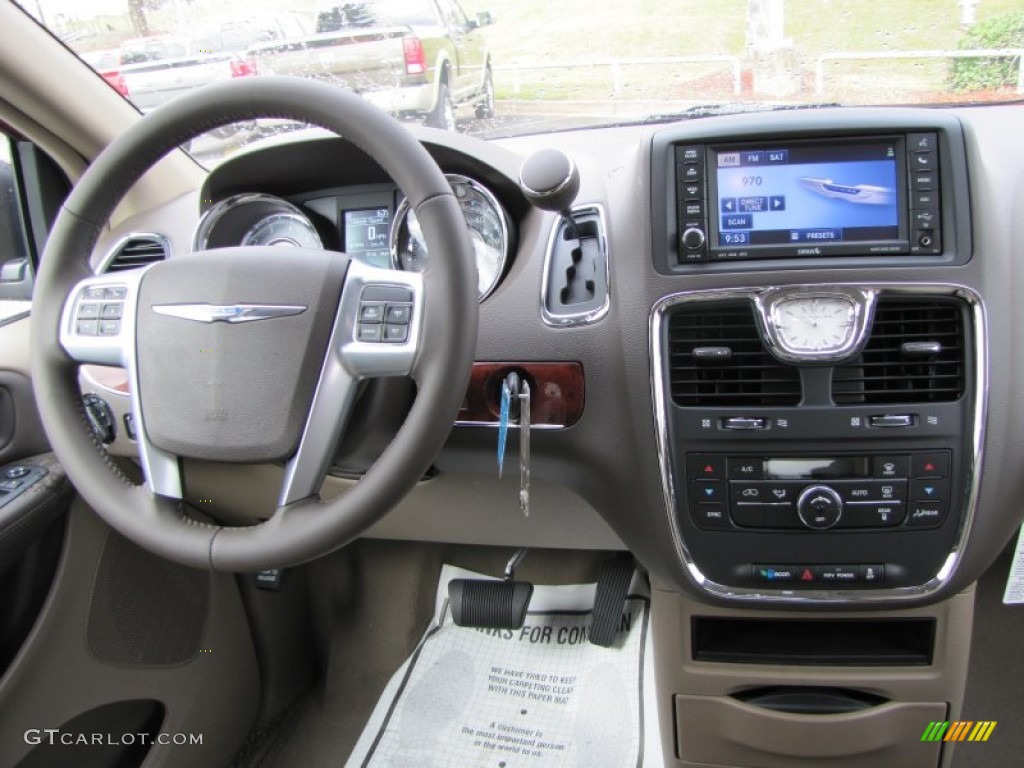 2012 Chrysler Town & Country Touring Dark Frost Beige/Medium Frost Beige Dashboard Photo #55199610