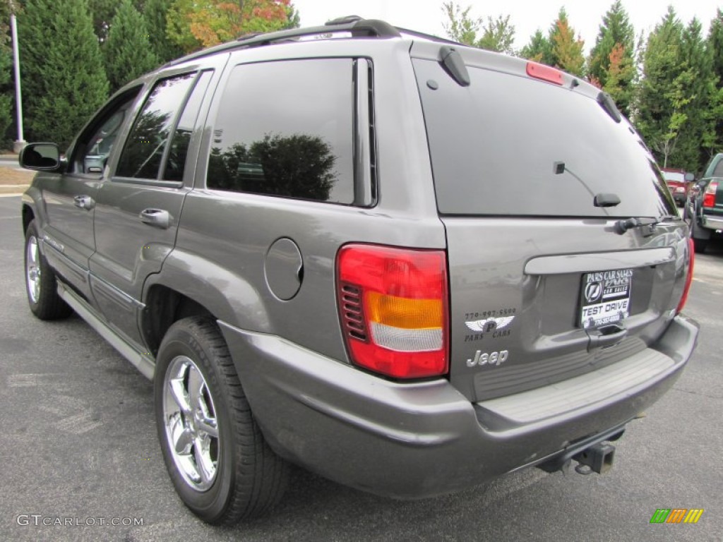 2004 Grand Cherokee Overland - Graphite Metallic / Dark Slate Gray photo #2
