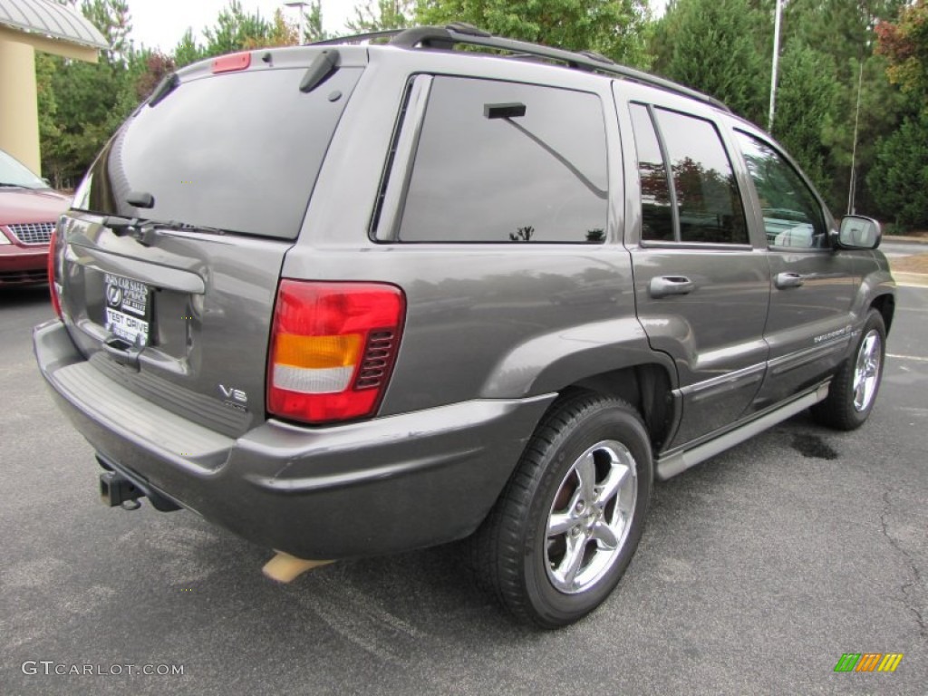 2004 Grand Cherokee Overland - Graphite Metallic / Dark Slate Gray photo #3