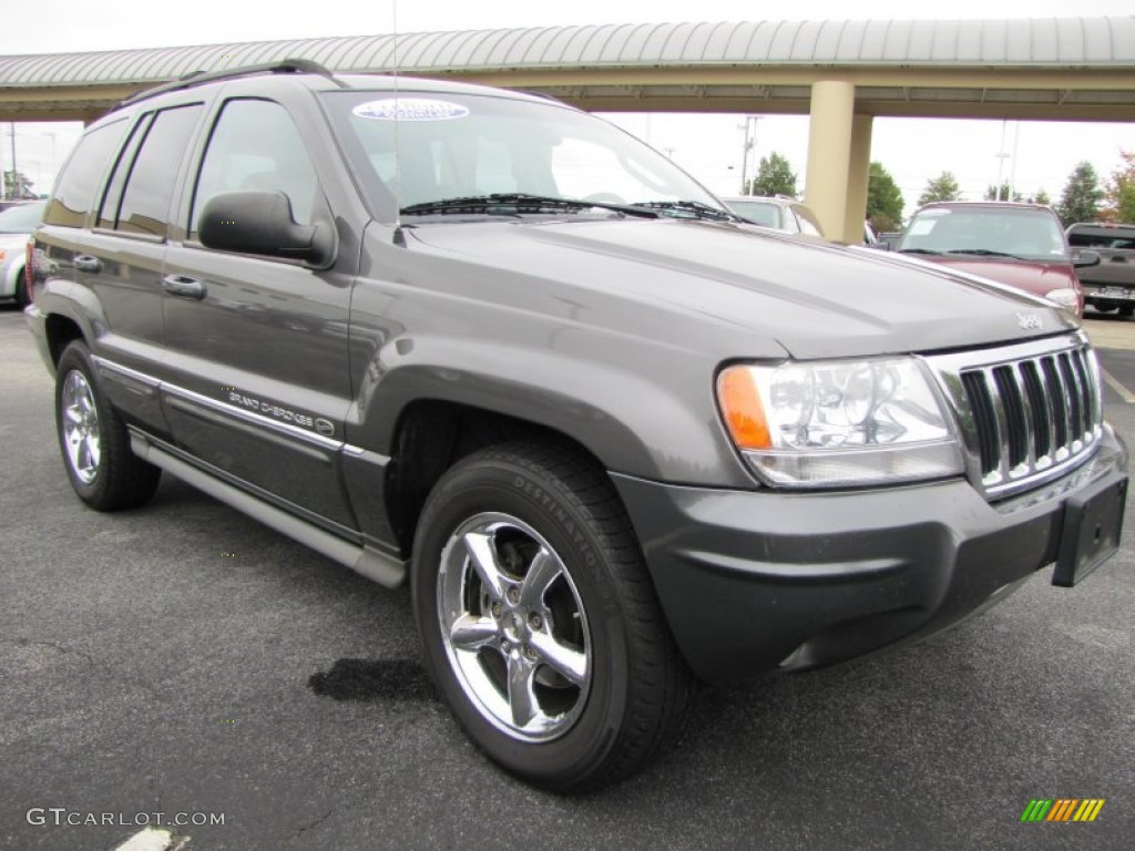 2004 Grand Cherokee Overland - Graphite Metallic / Dark Slate Gray photo #4