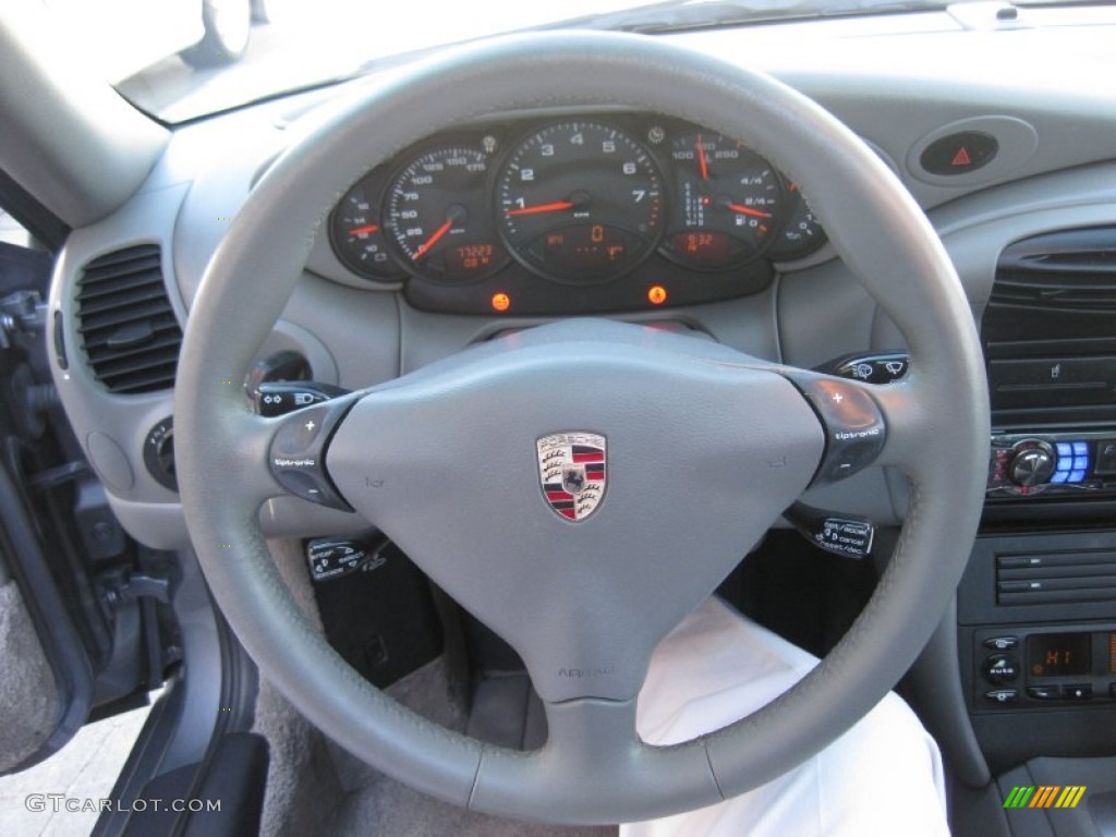 2001 Porsche 911 Carrera Coupe Black Steering Wheel Photo #55201878